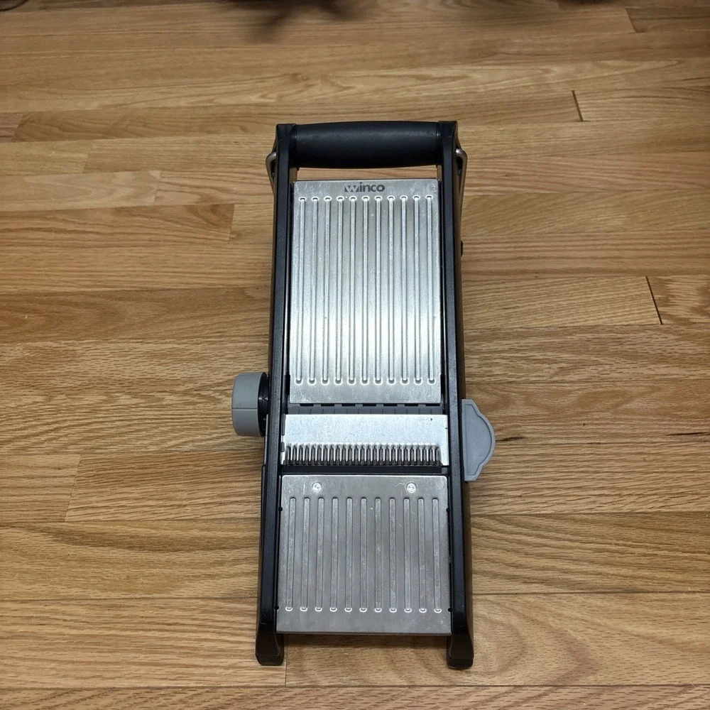 Winco MDL4P 14 3/4 in x 5 1/2 in Mandoline MISSING SLIDE‎ SLICER BLACK EUC